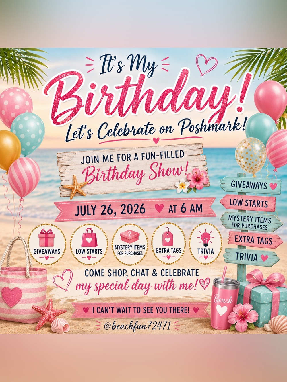 It's My Birthday Show - 7/26/26 - Come celebrate. - Picture 1 of 1
